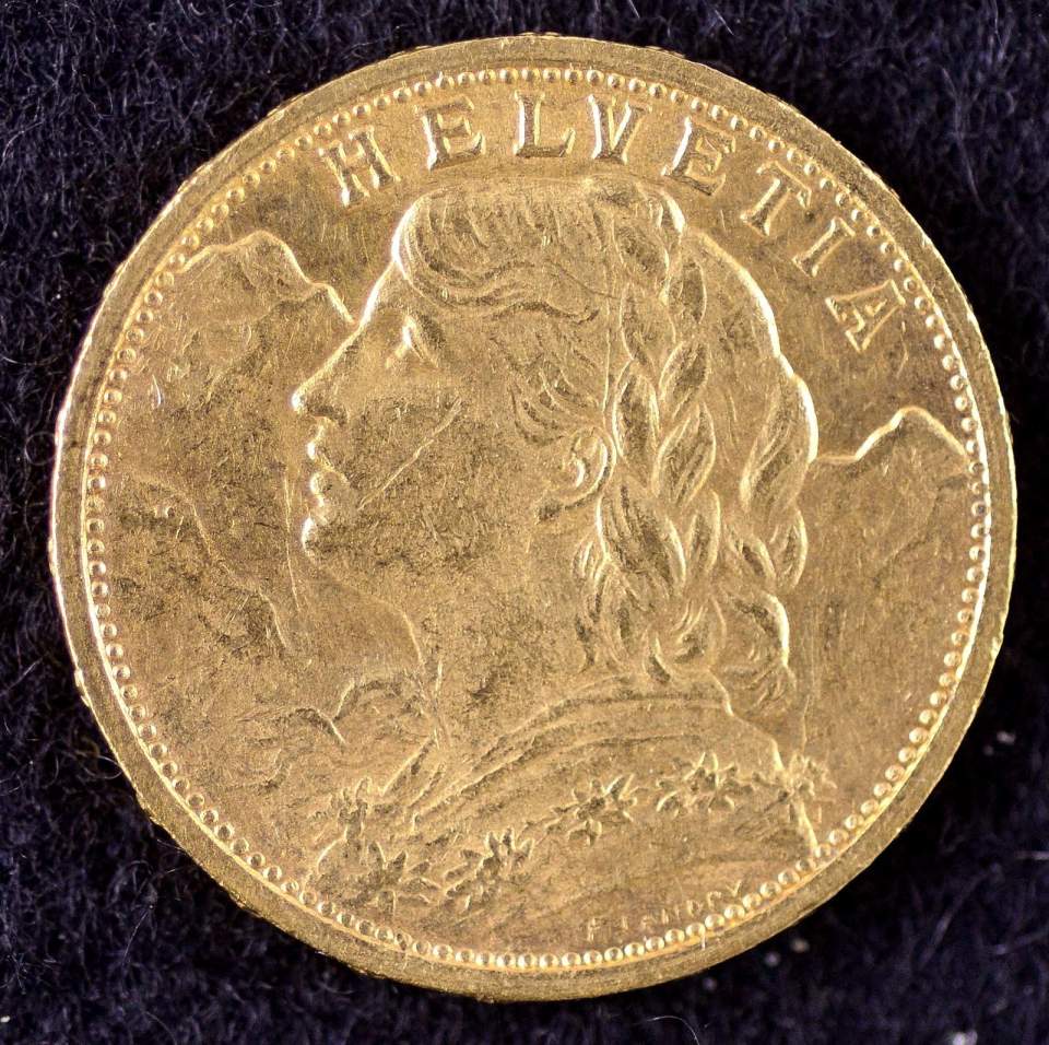 Münze, 20 Franken, Gold, 1906 (Vreneli)