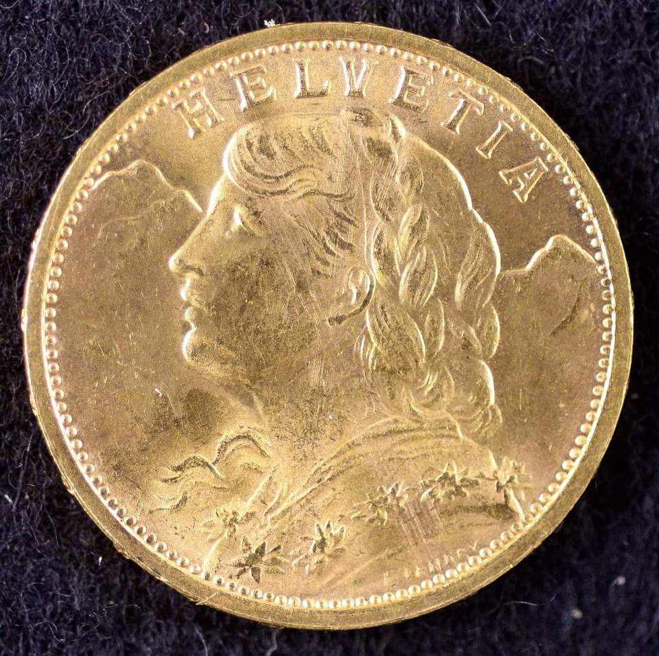 Münze, 20 Franken, Gold, 1908 (Vreneli)