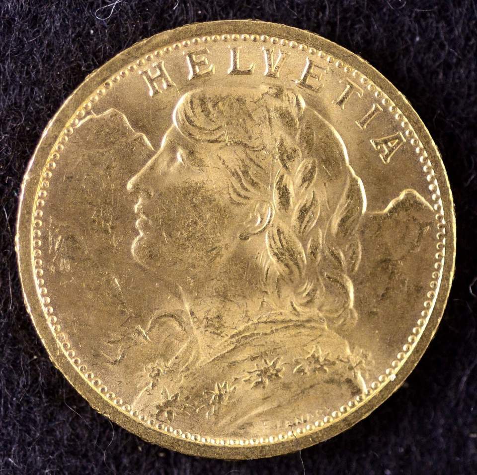 Münze, 20 Franken, Gold, 1912 (Vreneli)