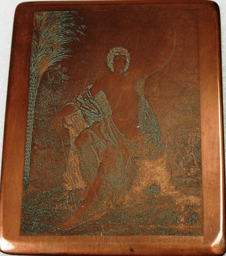 Kupferstichplatte, Evangelist Johannes der Täufer