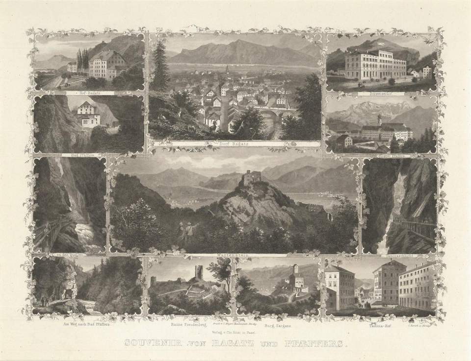 Ansicht, Bad Ragaz und Pfäfers