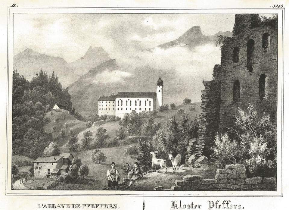 Ansicht, Kloster Pfäfers
