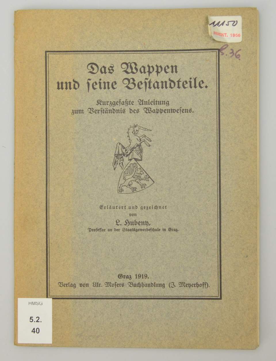 Buch, Broschüre, Das Wappen und seine Bestandteile