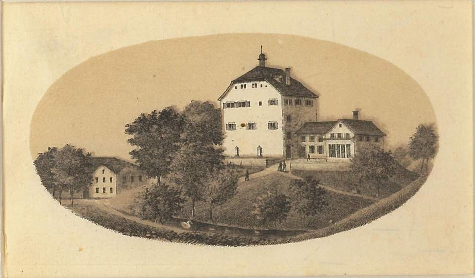 Ansicht Schloss Oberberg Gossau