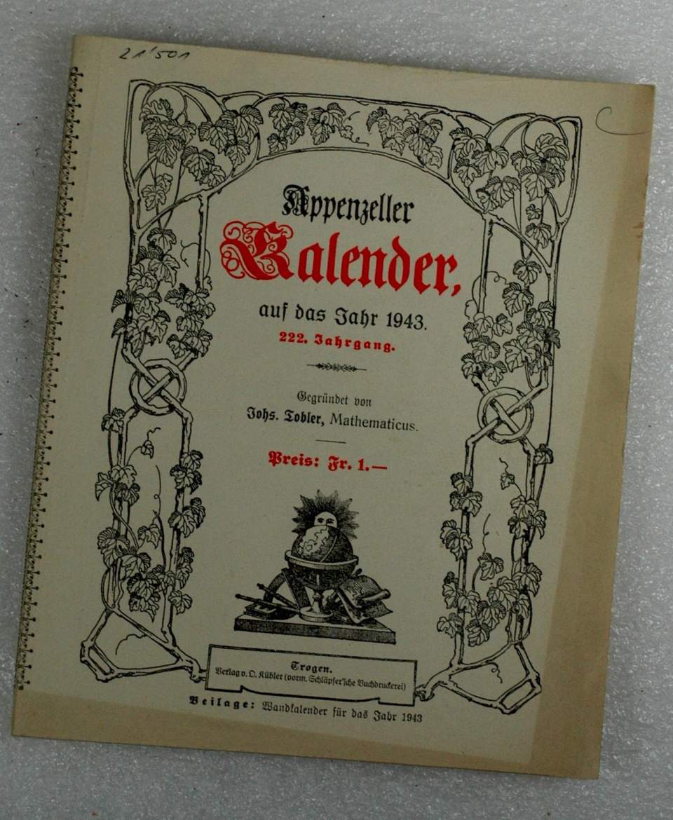 3 "Appenzellerkalender" (1943/1953/1954)