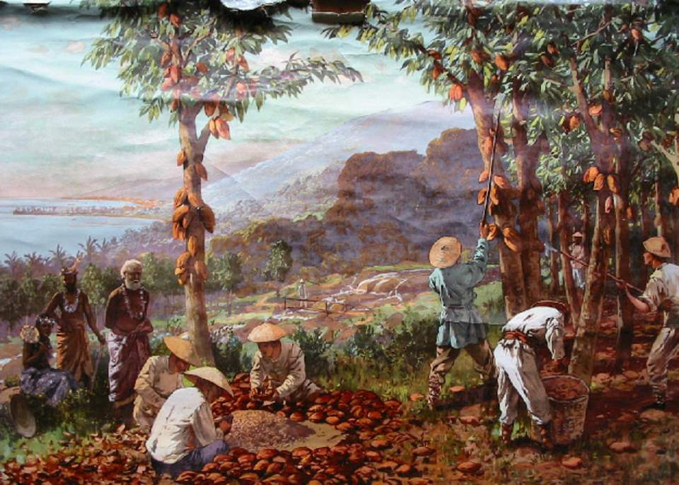 Schulwandbild von Dr. A. Wünsche: Land und Leben