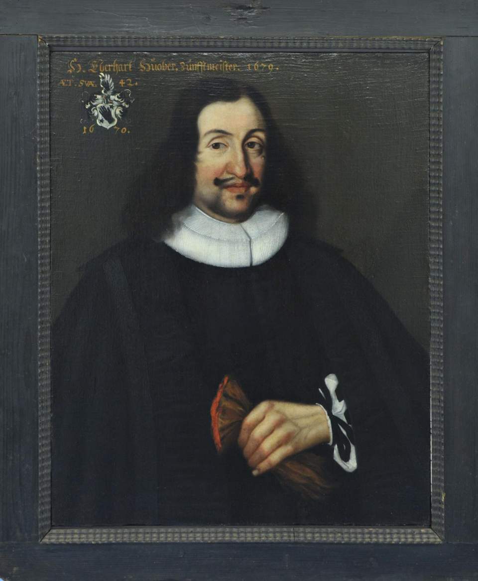 Porträt Eberhard Huber (1628-1699), Ehemann der Judith Stauder