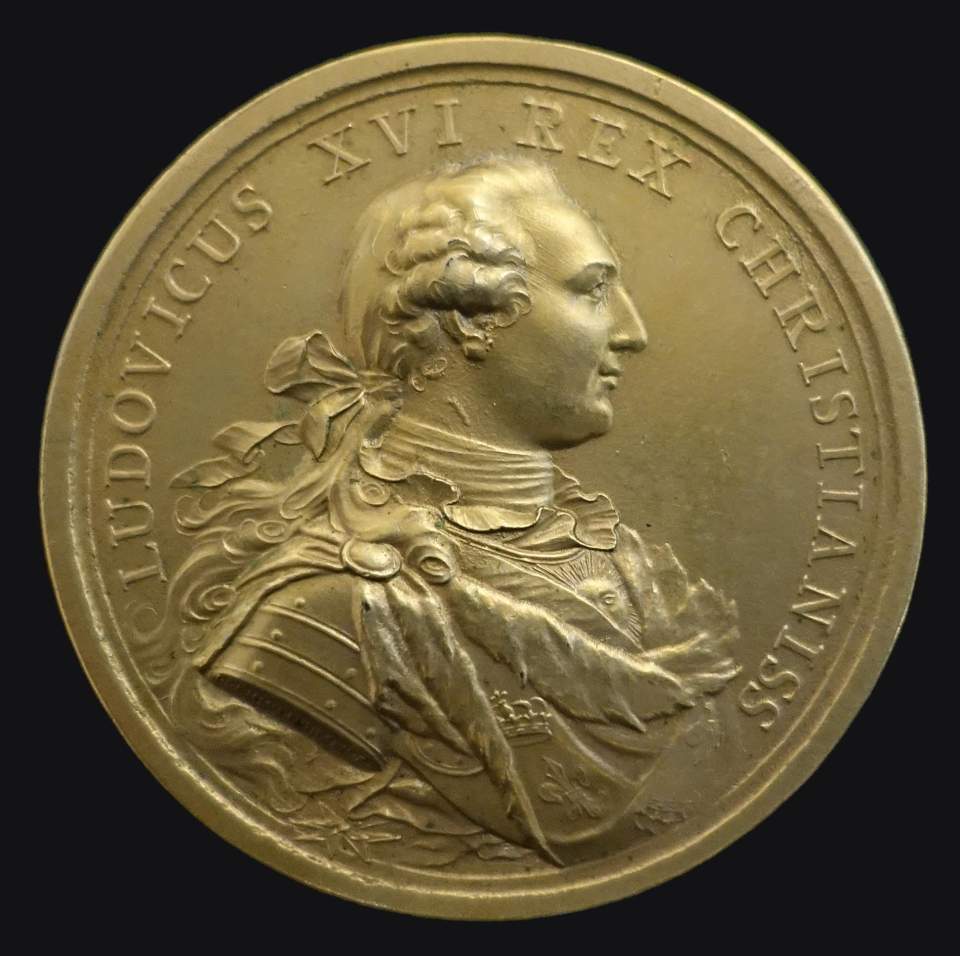 Medaille Bündniserneuerung zwischen Schweiz u. Frankreich, Ludw. XVI.