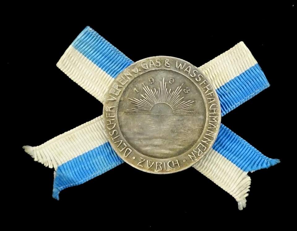 Medaille Gas- u. Wasserfachmänner Zürich