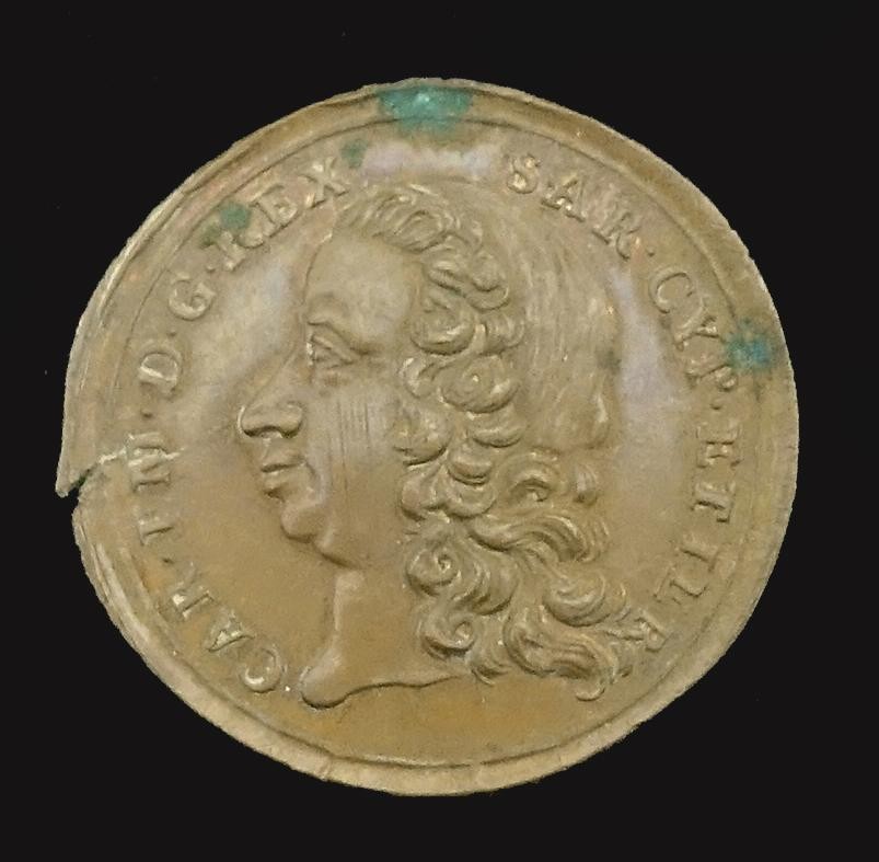 Medaille König Karl Emanuel v. Sardinien