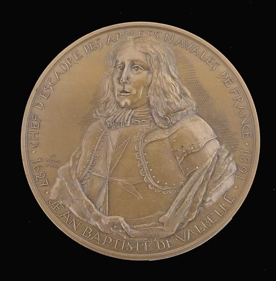 Medaille Jean Baptiste de Valbelle, Geschwader - Kommandant der franz. Marine 1627 - 1681