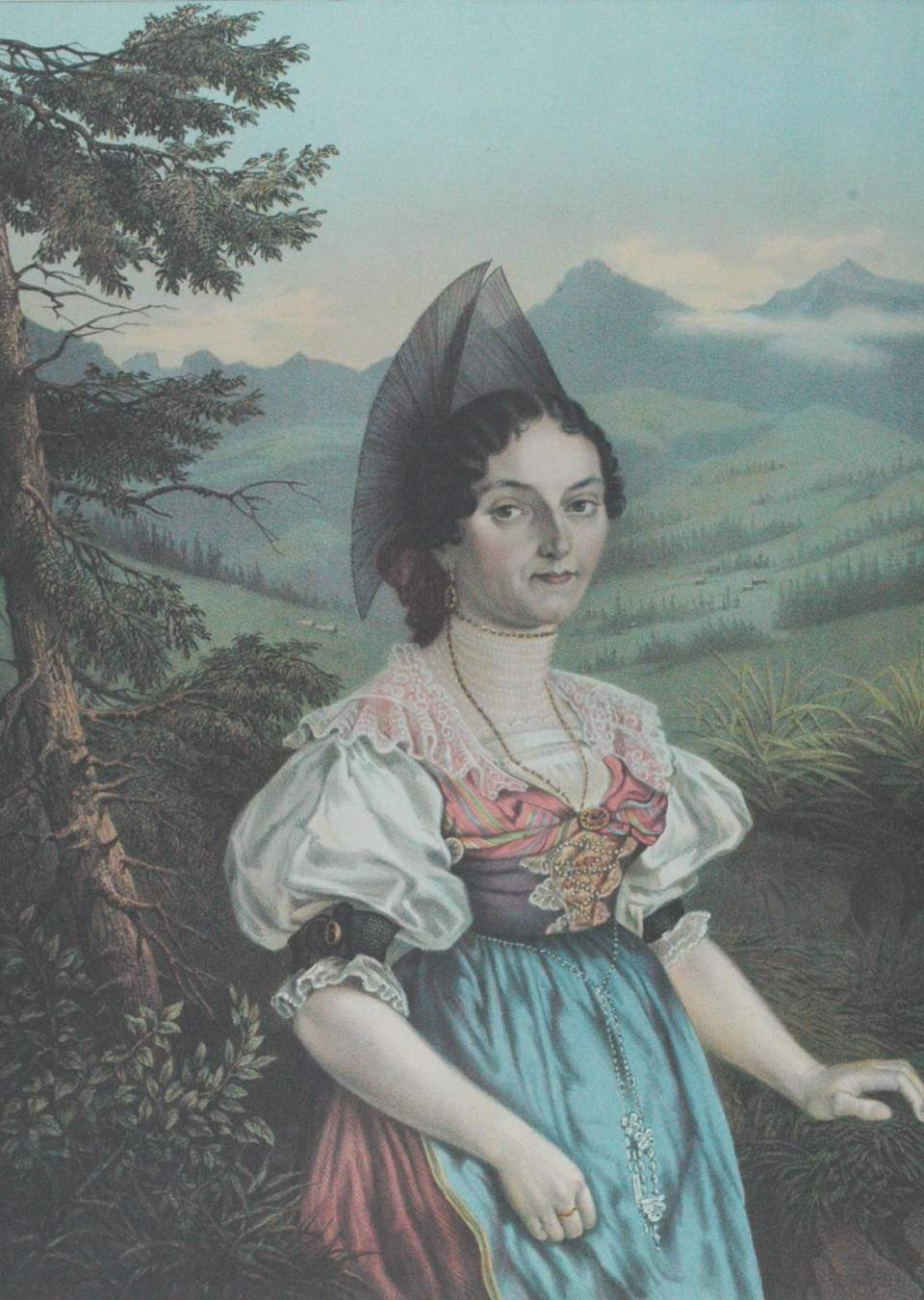 Appenzeller Tracht, Frau Zeugher Tähler zum Hecht