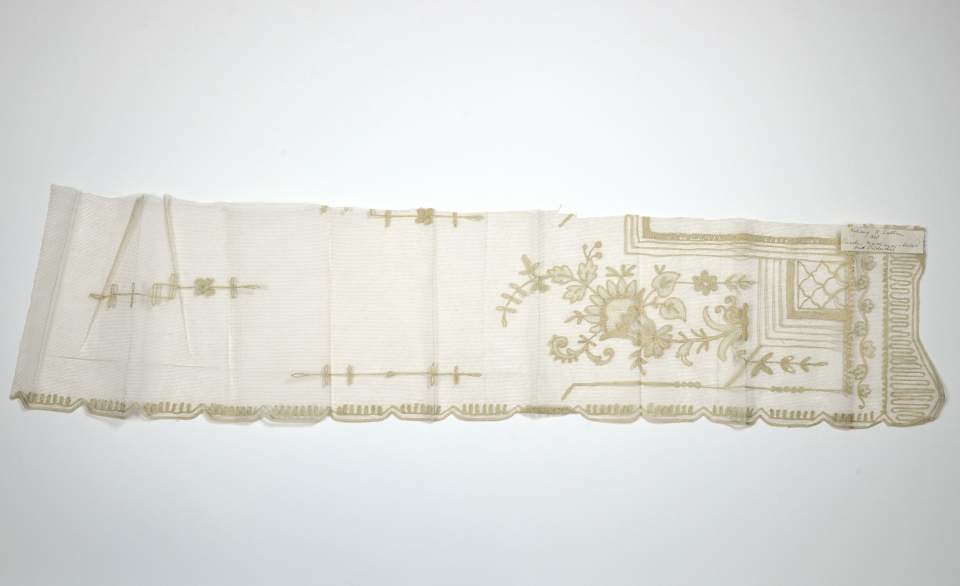 Vorhangmuster Kettenstich