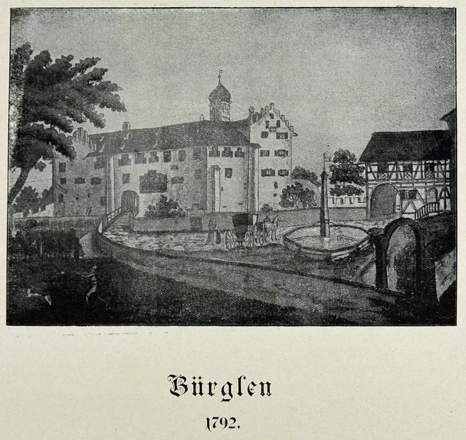 Ansicht Schloss Bürglen TG