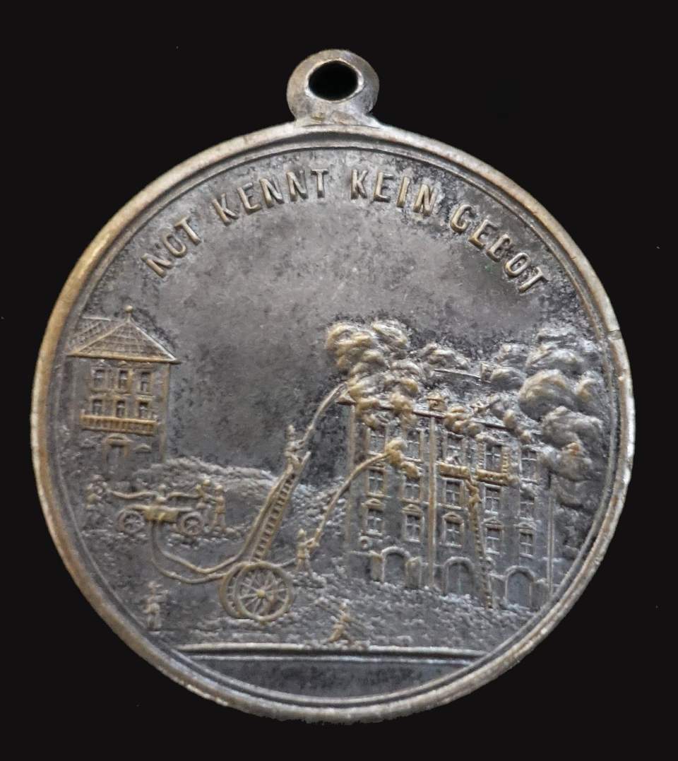 Medaille Feuerwehrtag in St. Gallen, 1889