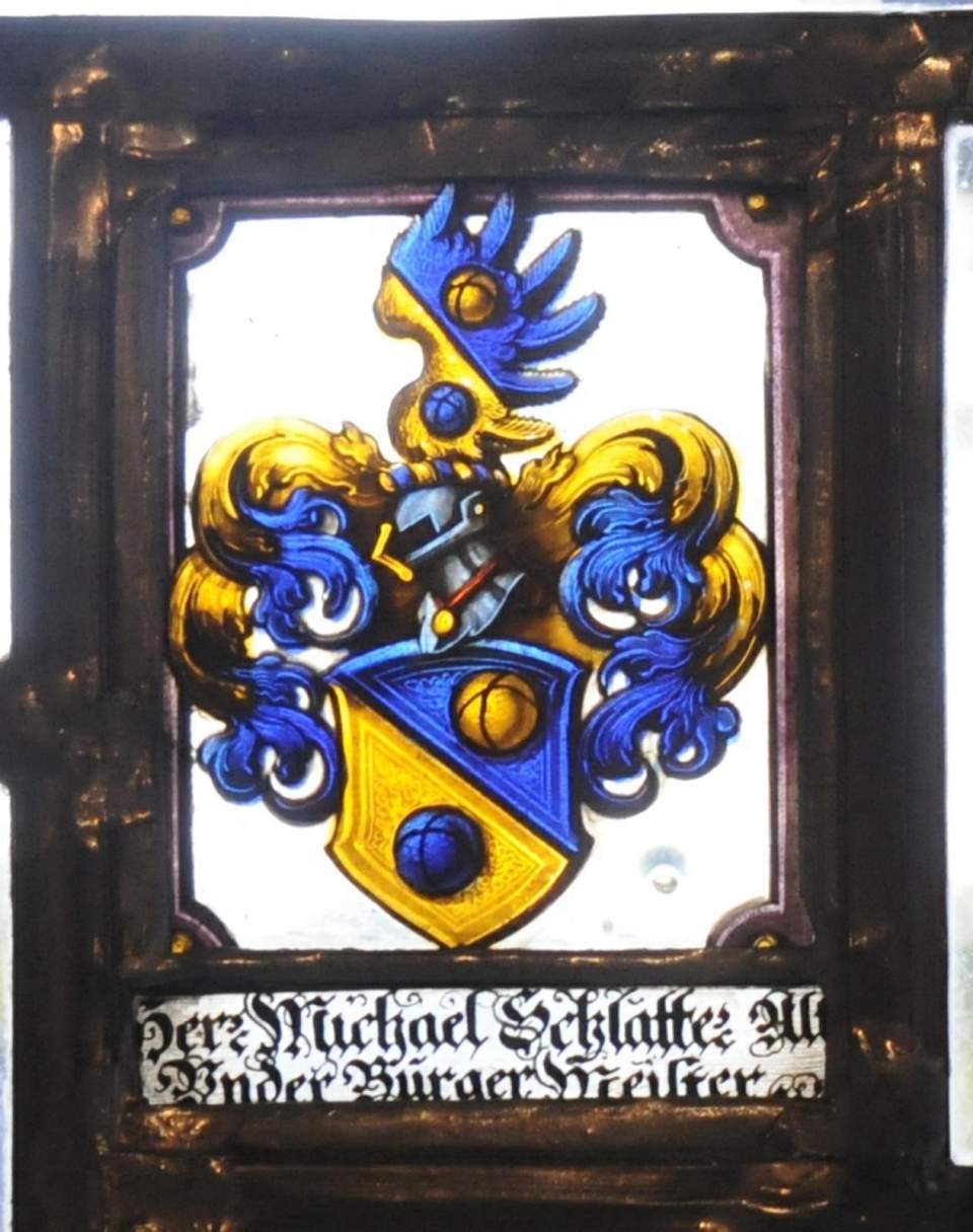 Wappenscheibe von Michael Schlatter, Glasgemälde