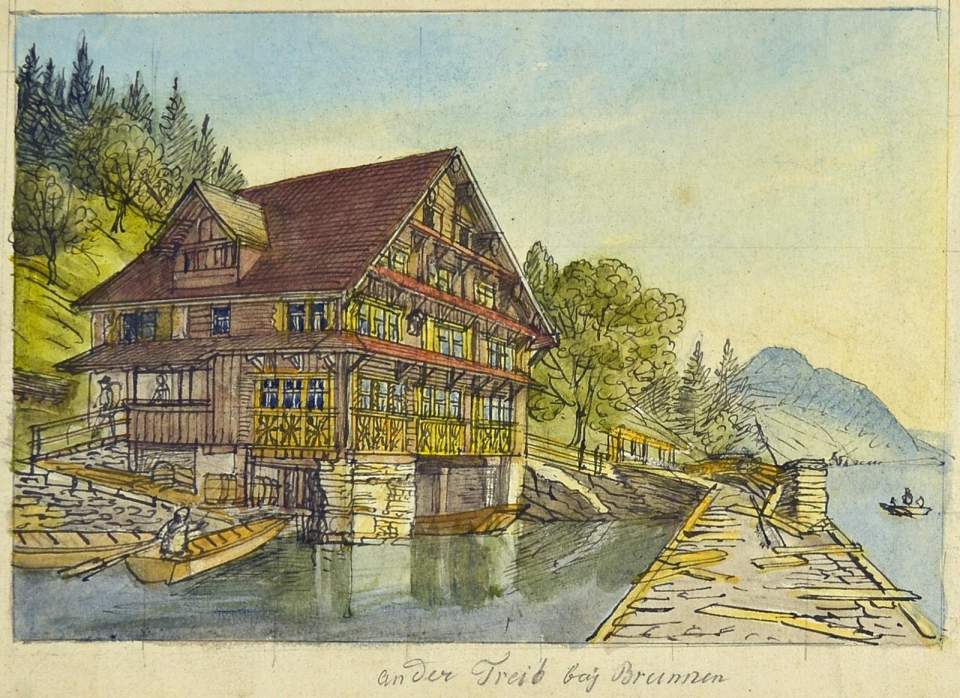 Haus an der Treib bei Brunnen Kt. Schwyz