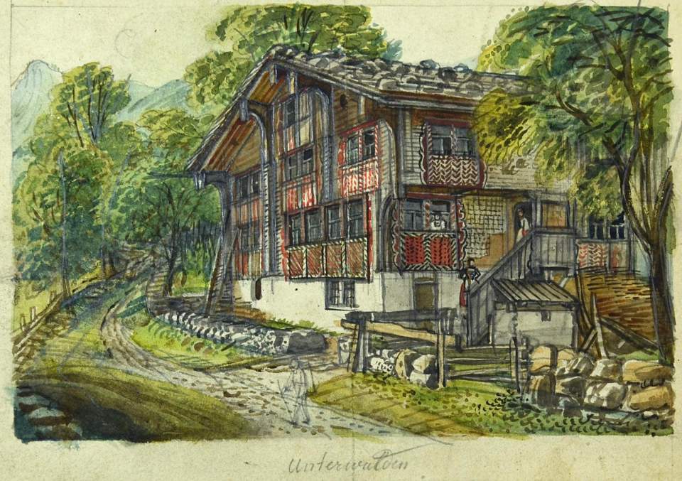 Ansicht Bauernhaus Unterwalden