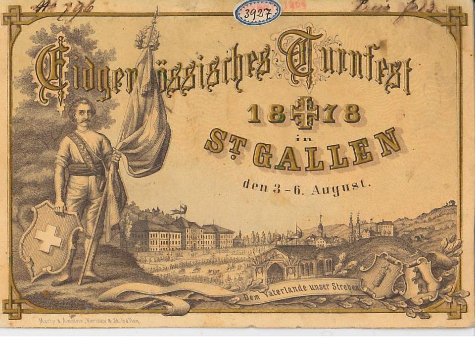 Festprogramm des Eidgenössischen Turnfestes in St. Gallen (1878)