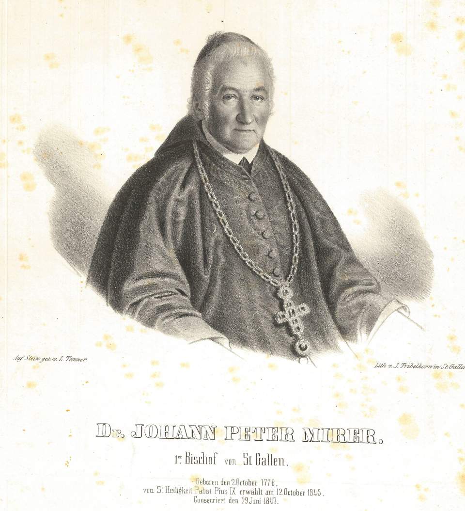 Porträt von Dr. Johann Peter Mirer 