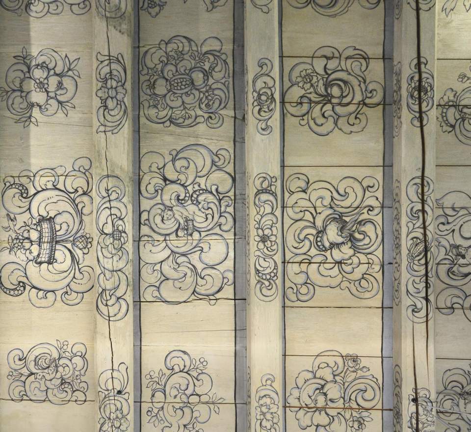 Balkendecke, Linsebühlstrasse 77, St.Gallen