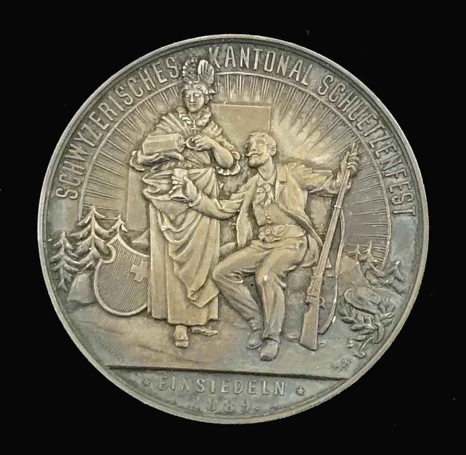 Medaille Schwyz. Kant. Schützenfest in Einsiedeln