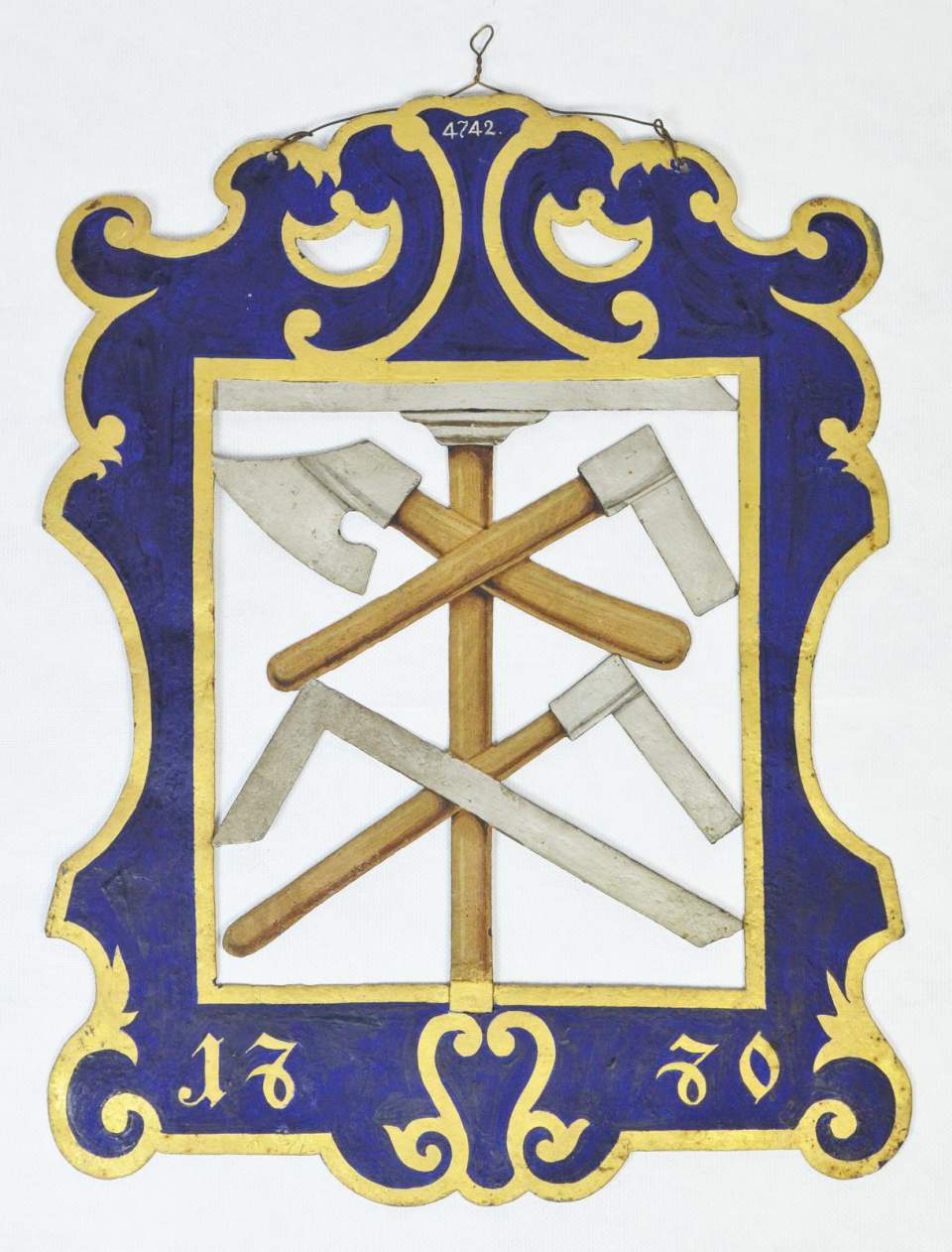 Zunftschild der Zimmerleute mit Tragarm, Stadt St.Gallen, 1770