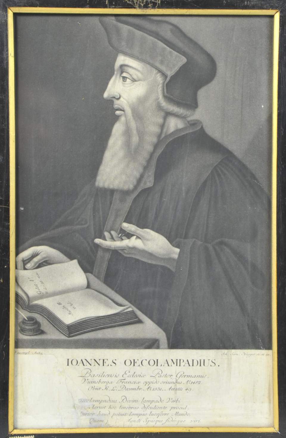 Porträt von Johannes Oekolampadius 1482 - 1531