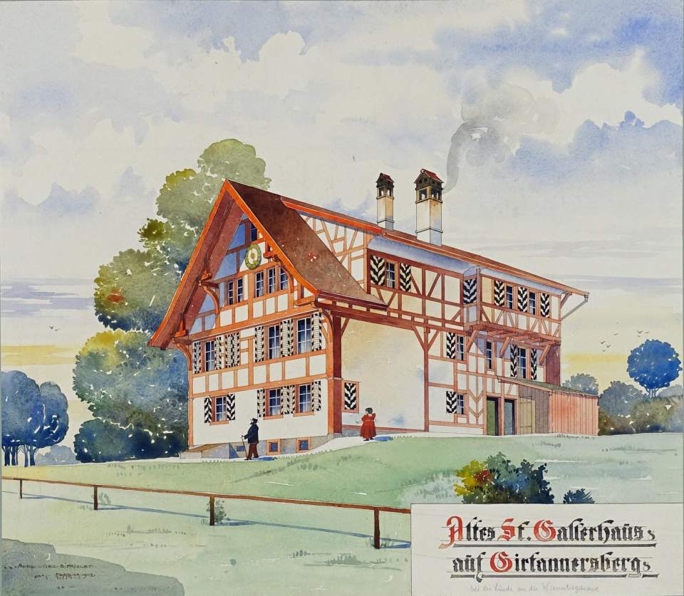 Ansicht des Schaffnerhauses auf dem Girtannersberg von der Südseite (Totalansicht)