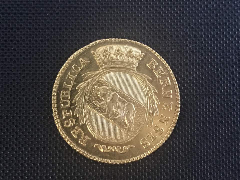 Münze, Goldmünze, Berner Dukat