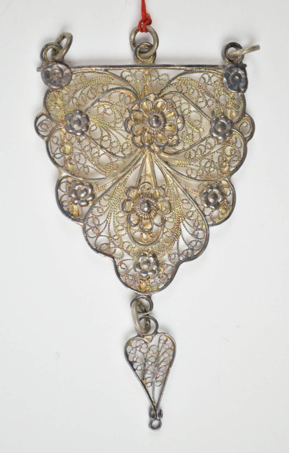 Trachtenschmuck aus Appenzell Innerrhoden, Halskette, Schürzenrose, Anhänger, Haarnadel, Schnallen