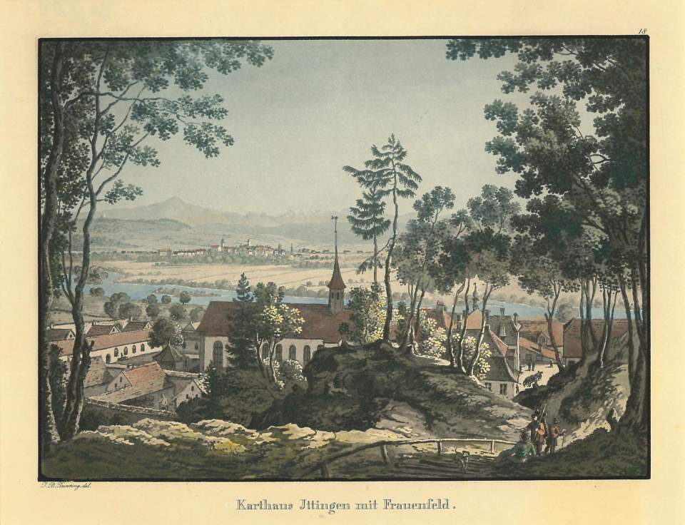 Ansicht Karthause Ittingen mit Frauenfeld
