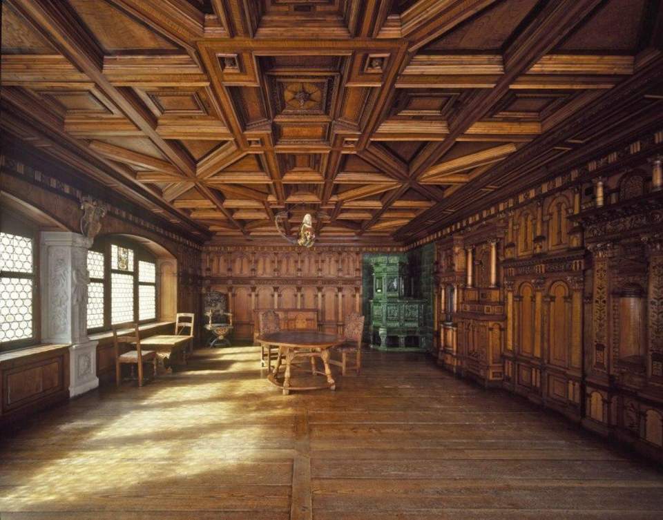 Täfer des Fürstabtes Joachim Opser aus dem Hof Wil, Period Room, Opsersaal