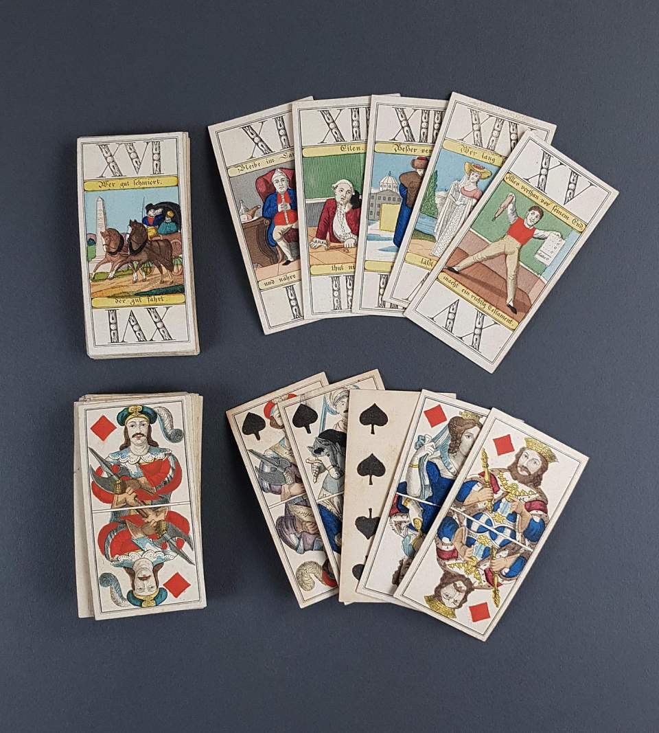 "Sprichwörter" Tarockspiel, Kartenspiel, Spielkarten, Tarot