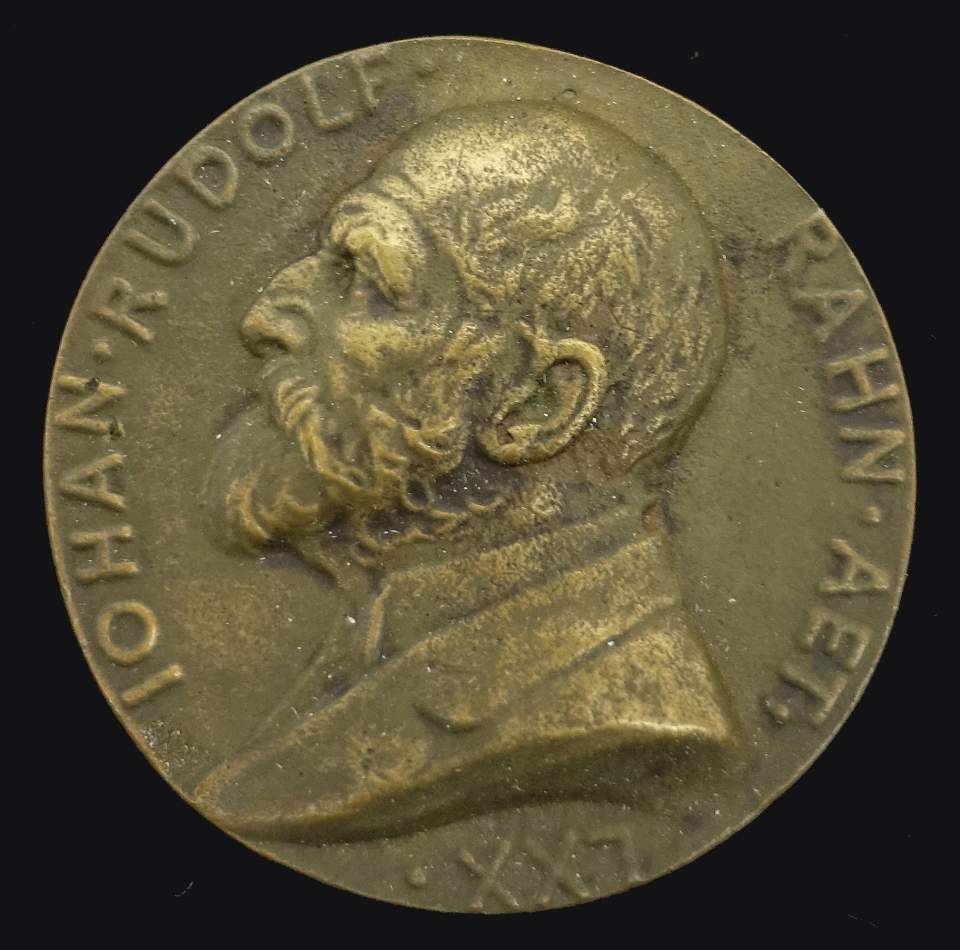 Medaille Prof. J. R. Rahn, Zürich (1841 - 1912), Verfechter der Denkmalpflege