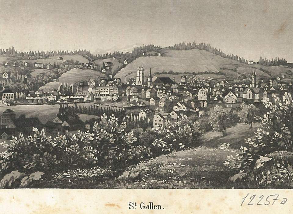 Ansicht St. Gallen von Nordosten