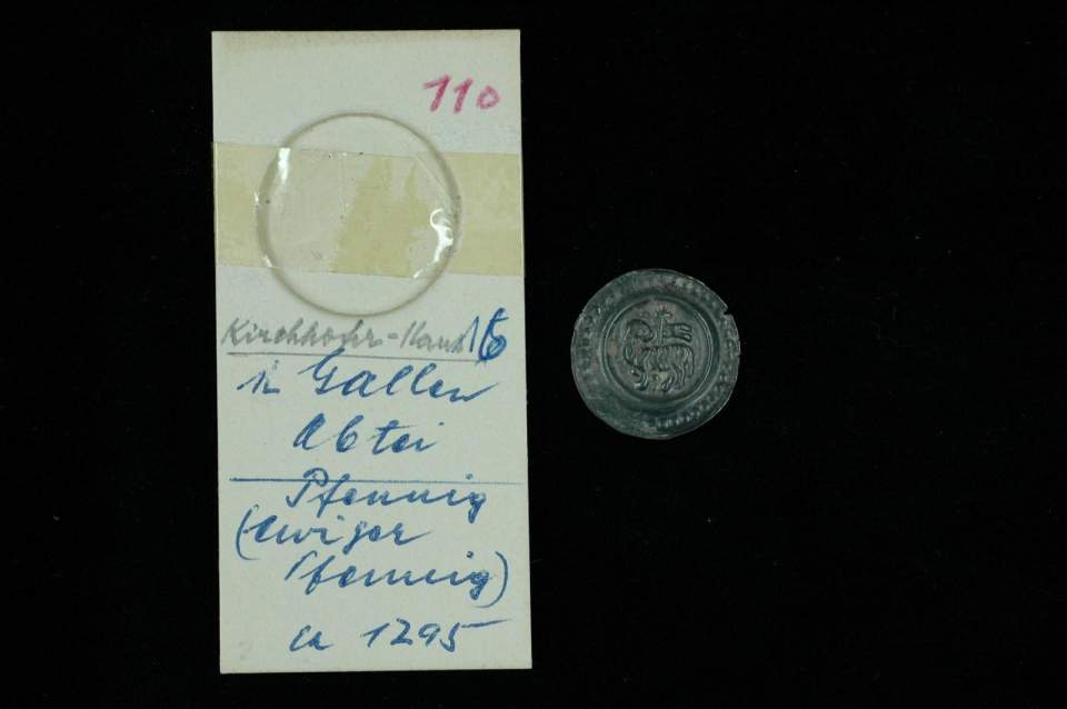 Pfennig (Lammpfennig) der Abtei St.Gallen, Brakteat und sog. "Ewiger Pfennig"