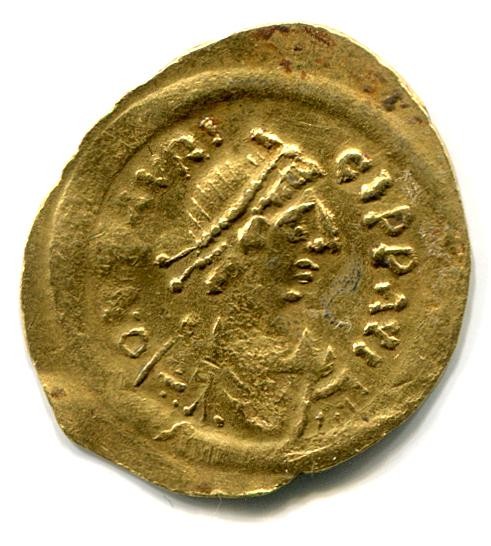 Byzantinische Münze Halb-Solidus