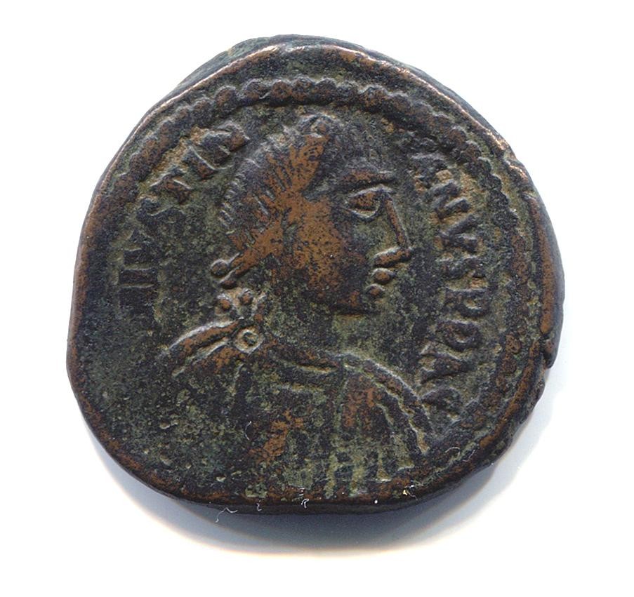 Byzantinische Münze Follis