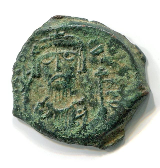 Byzantinische Münze Halb-Follis