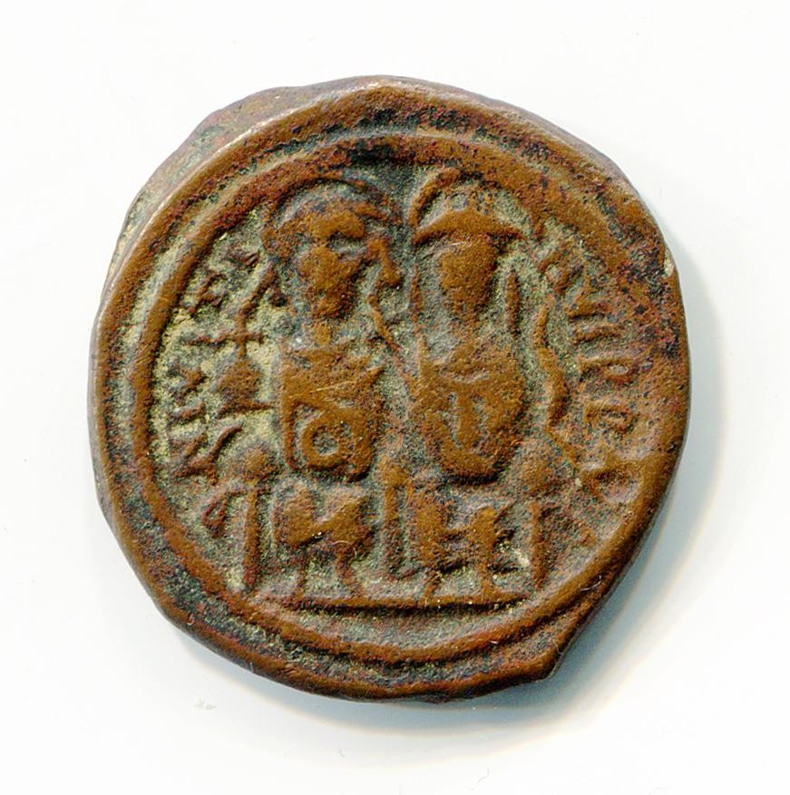 Byzantinische Münze Follis