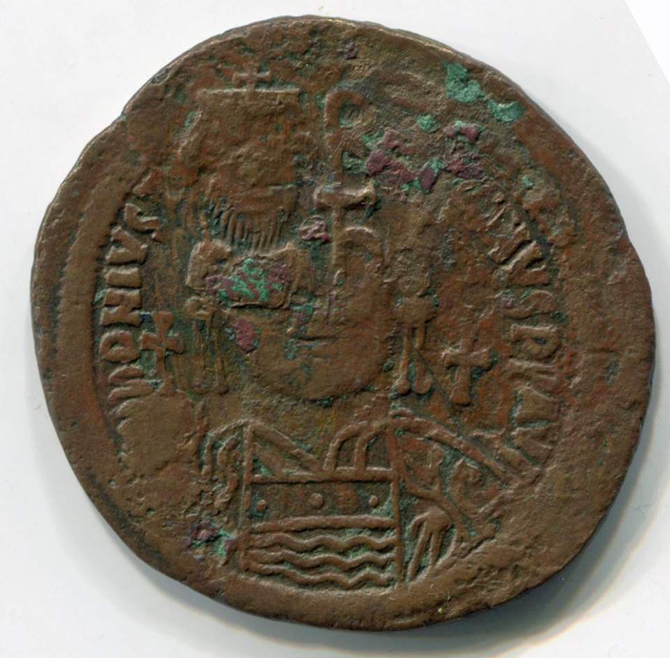 Byzantinische Münze Follis