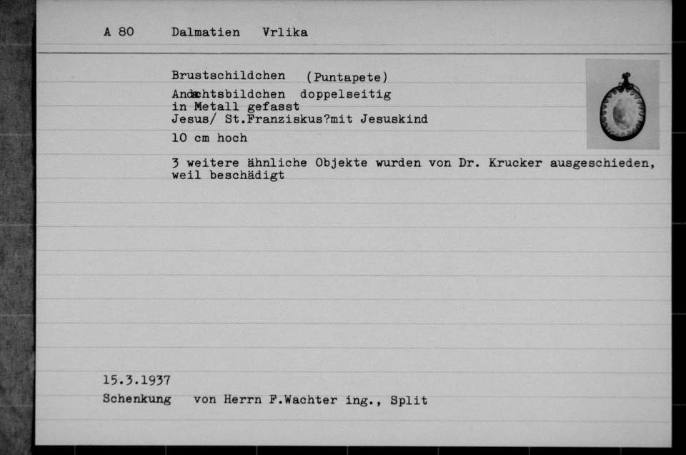 Brustschildchen, Puntapete