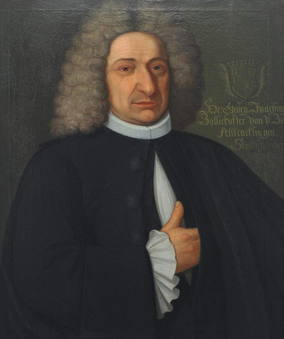 Porträt Georg Joachim Zollikofer (1672 - 1754), Stadtschreiber, Bildnis