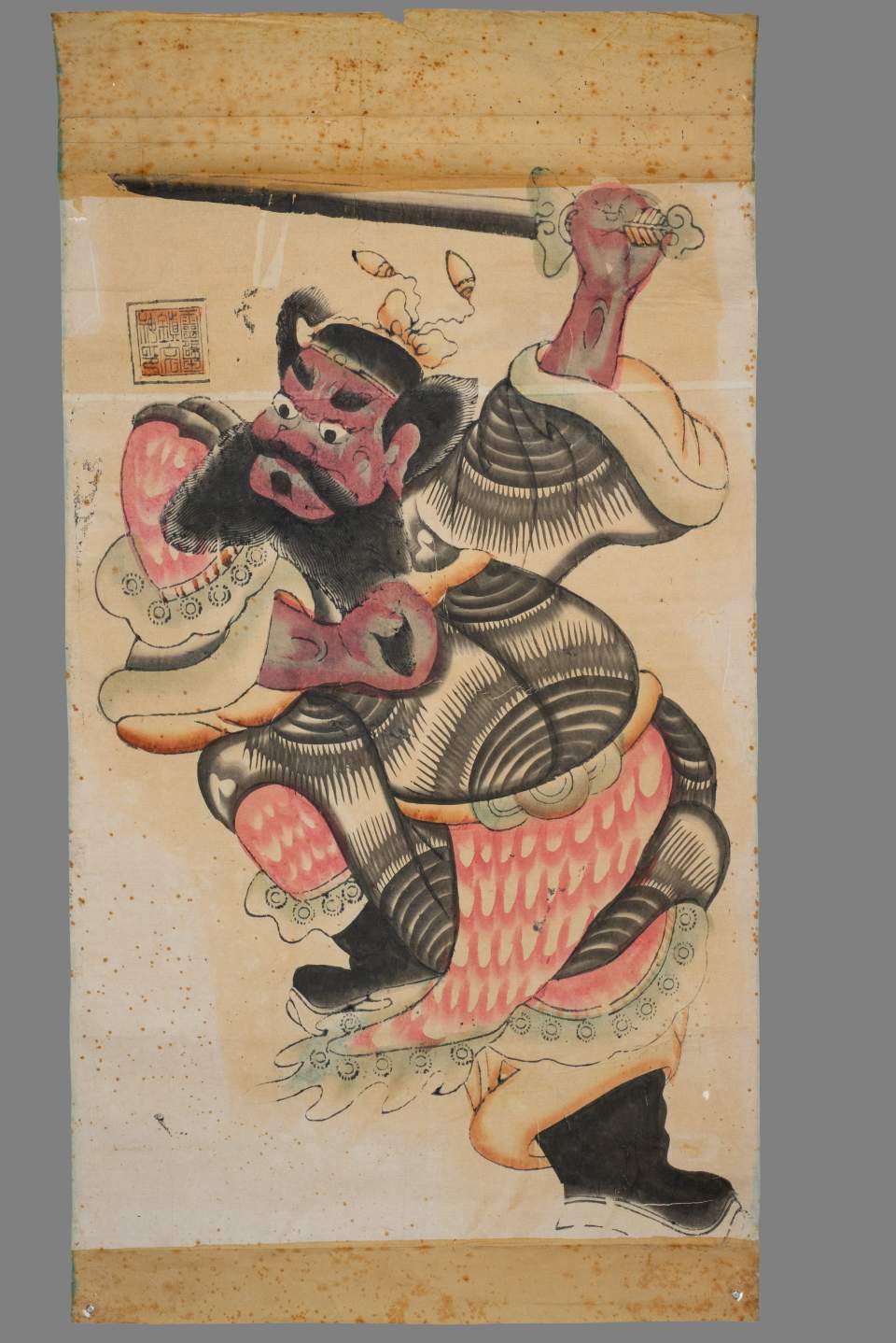 Neujahrsbild des Geisterjägers Zhong Kui (Zhong Kui tu 鍾馗圖)
