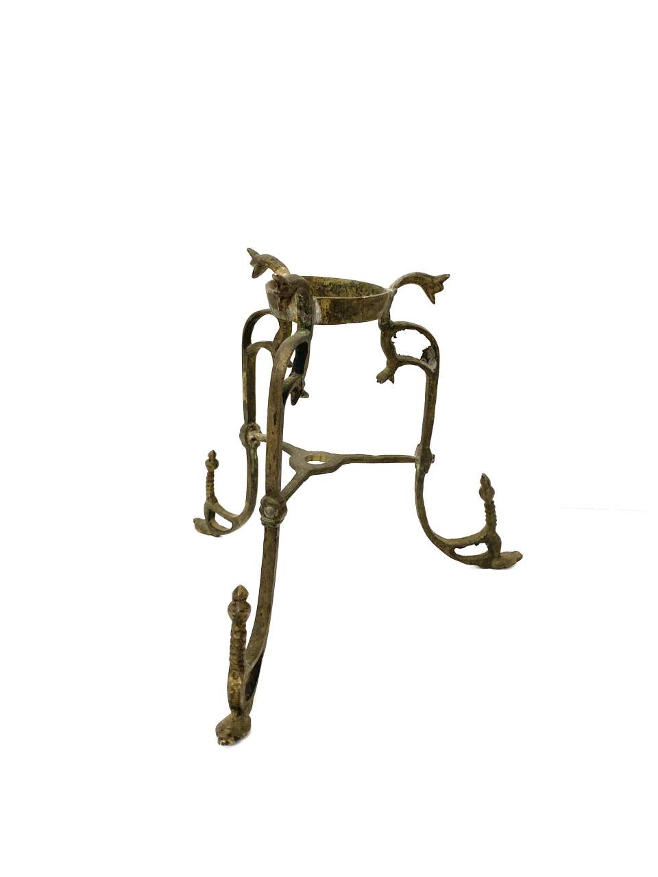 1 Untersatz dreibeinig, Bronze