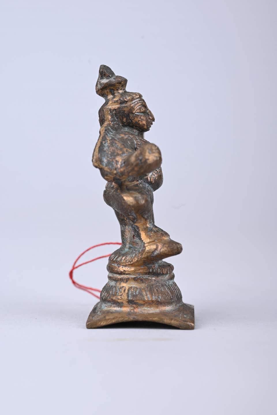 Kleine Götterfigur, Krishna mit Kalya
