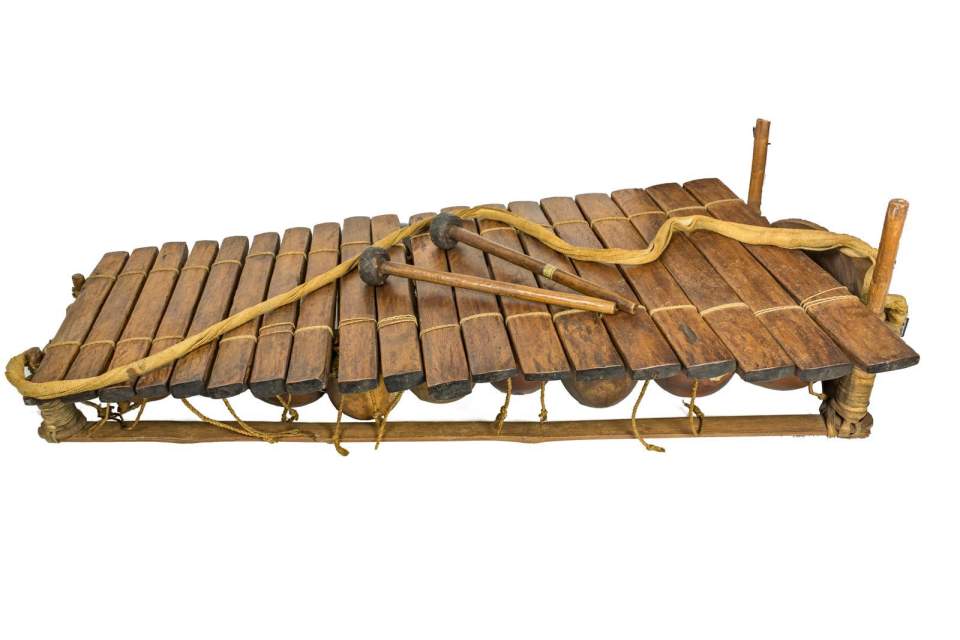 Musikinstrument, Balaphon, Marimba (auch Balei)