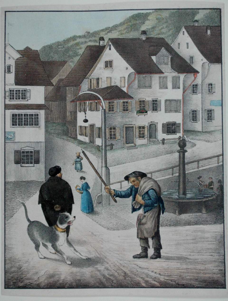 Grafik Herr Lorenz & sein Hund, Lichtensteig