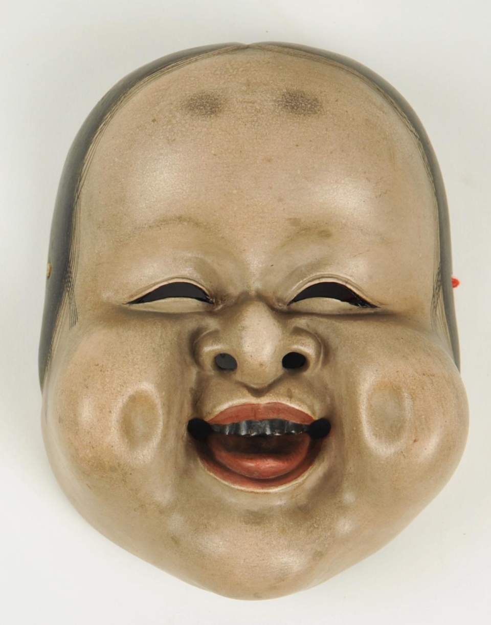 Kyōgen-Maske (Otafuku, Okame)